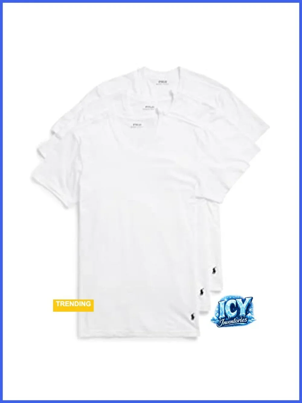 Men's Classic Fit Cotton V-Neck Undershirt 3-Pack